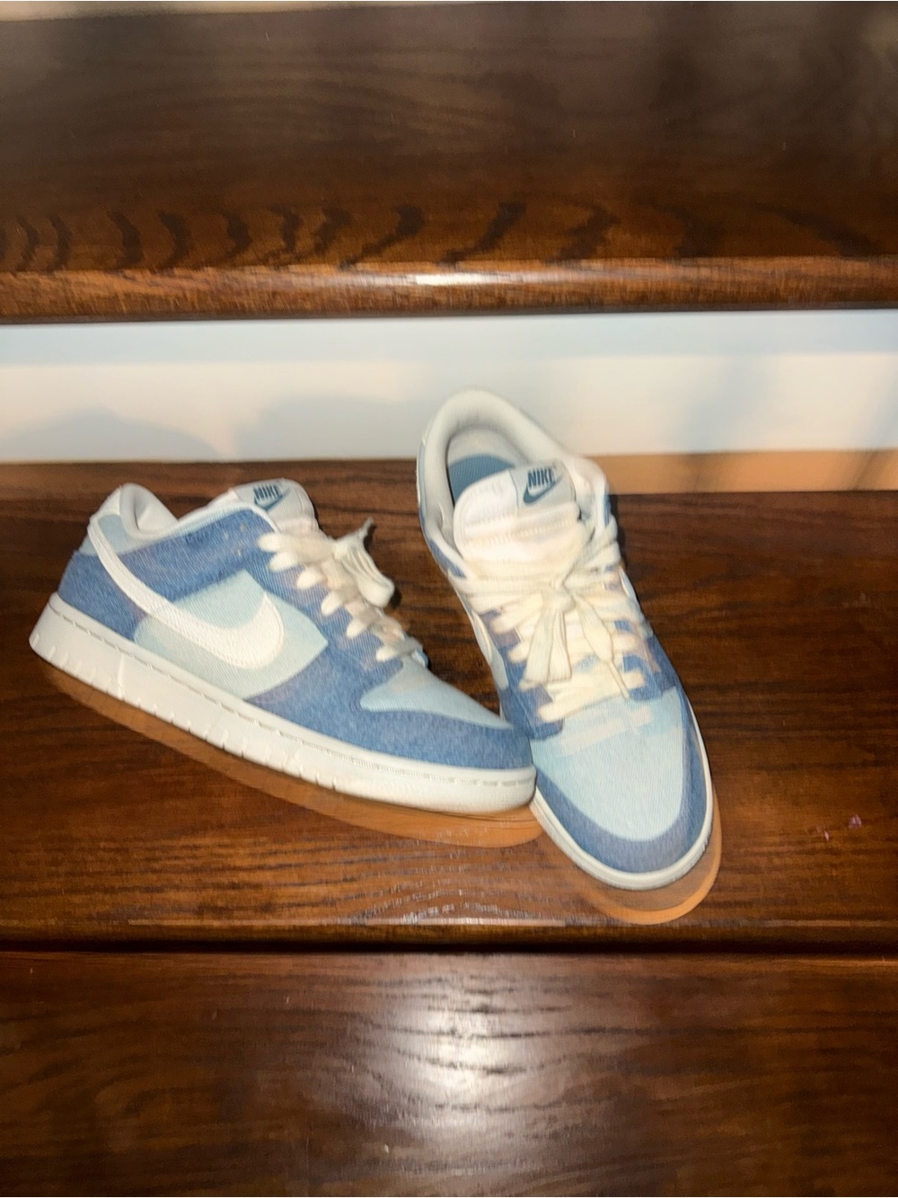 Nike Dunk Low Denim Sneakers – Women’s US 8.5